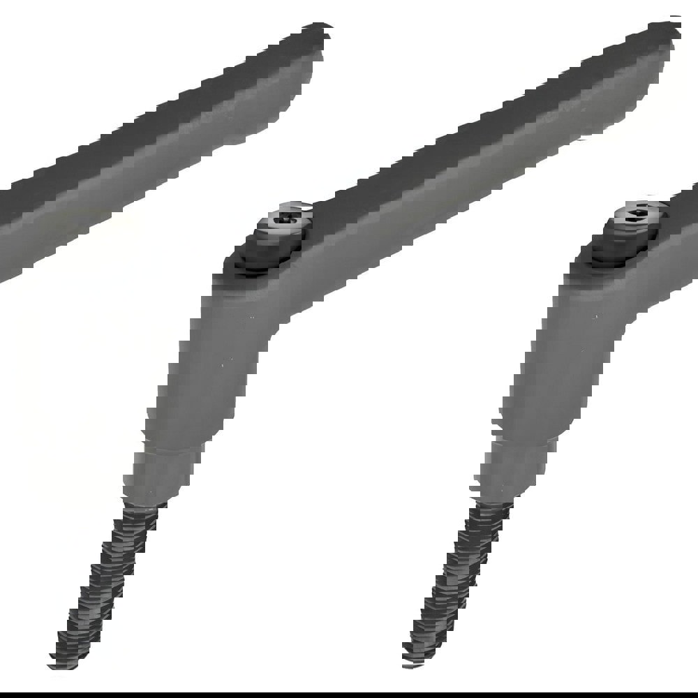 Threaded Stud Adjustable Clamping Handle: 5/16-18 Thread, 0.69